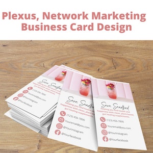Plexus Business Cards, Network Marketing Business Cards, Customizable ...