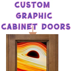 Cabinet Door Wood Print Inlay Customized Personalized Graphic Unique Trending Remodel Kitchen Home Remodel  renovation