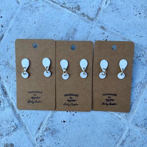 Neutral Tone Teardrop/Circle Studs