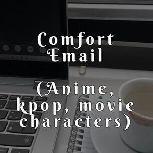 E-mail carta de conforto personagens de anime/Kpop/filme, lista de músicas