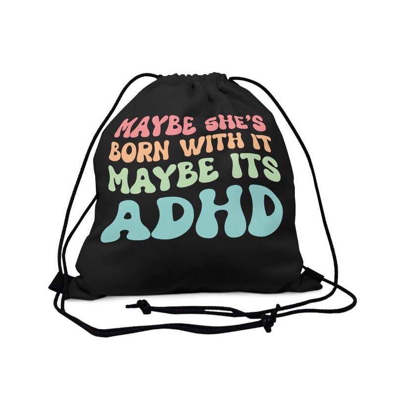 ADHD Drawstring Bag ADHD Gifts Neurodiversity Etsy