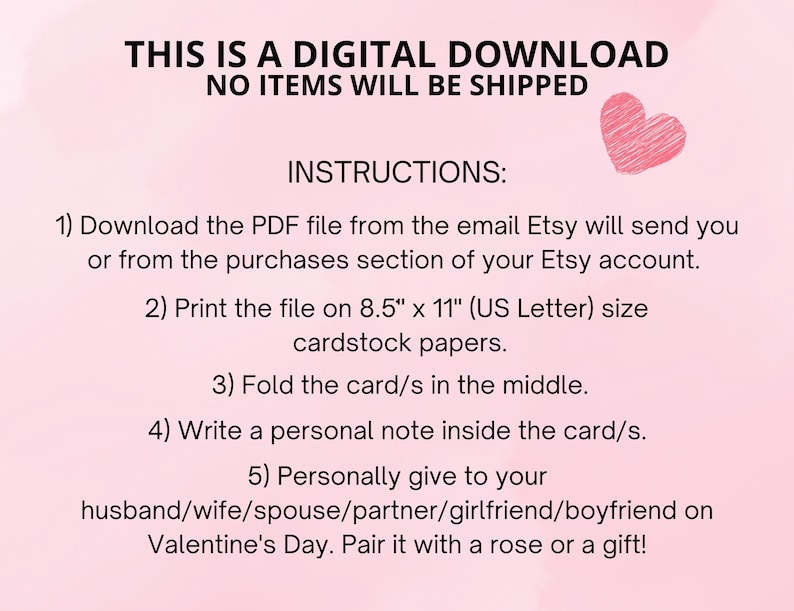 Funny PRINTABLE Valentine's Day Cards for Husband, Wife, Spouse ...