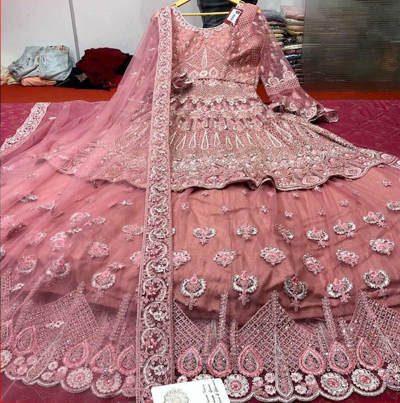 ANARKALI WEDDING SUIT NEW PARTY WEAR GOWN PAKISTANI INDIAN DRES BOLLYWOOD  LD1320 | eBay