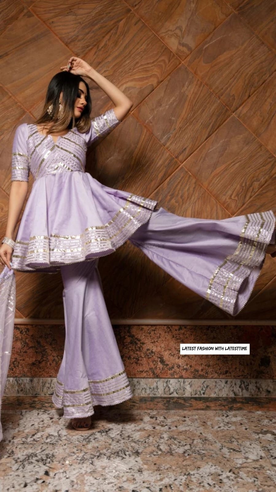 Peplum sleeves shop kurti