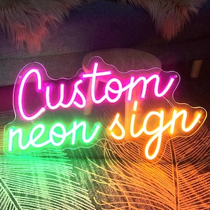 Custom Neon Sign, Wedding Neon, LED Neon Sign, Name Sign, Custom Wedding Gift, Custom Neon, Wedding Backdrop, Family Name Neon Sign