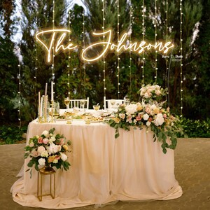 Custom Neon Sign Personalized Name Text Color Flex LED Sign For Home Décor Events Parties Wedding Reception MR MRS Graduation Birthday