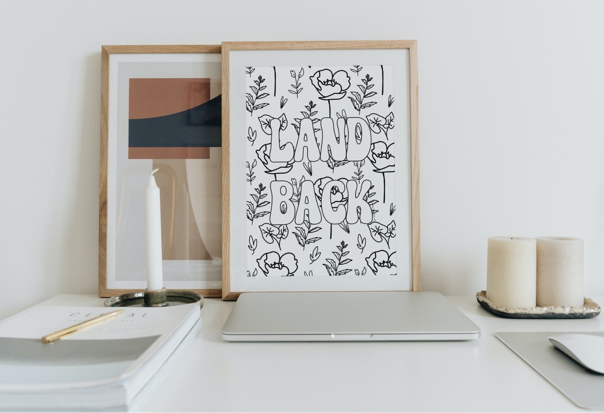 Floral Indigenous Coloring Pages Vol. 1 20 Pretty Coloring - Etsy