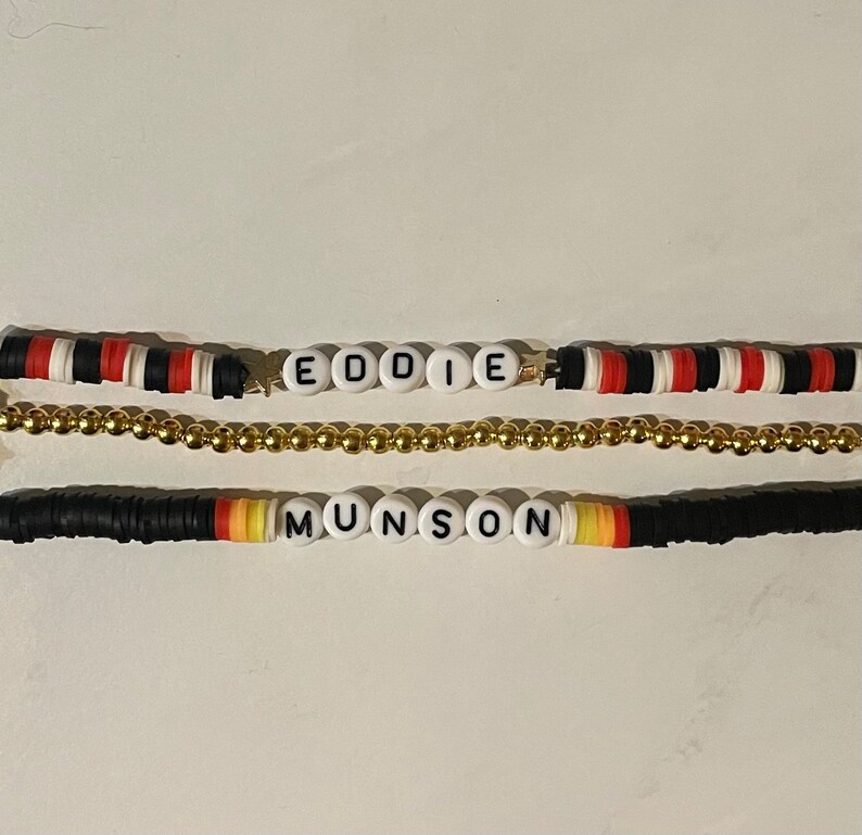 Eddie Munson Stranger Things Bracelet Pack Etsy