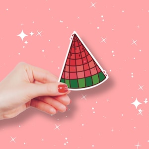 Disco Watermelon Vinyl Sticker - Y2K Stickers, Waterbottle sticker, Waterproof Stickers, Cute Stickers, Glitter Stickers, Kindle Stickers
