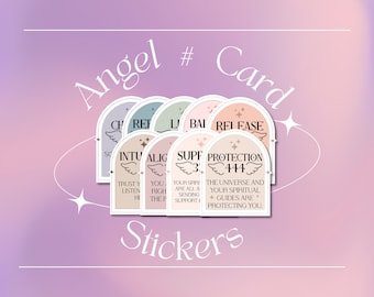 Angel Number Stickers | Laptop Sticker | Vinyl Sticker | Cute Sticker | Aesthetic Stickers | Angel Numbers Stickers | Self Care Gift