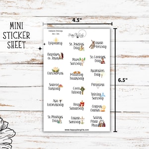 Christian Holiday Religious Planner Stickers 2026 Liturgical Calendar Bible Journaling Icons Tiny Mini Standard image 6
