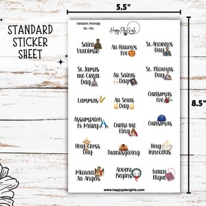 Christian Holiday Religious Planner Stickers 2026 Liturgical Calendar Bible Journaling Icons Tiny Mini Standard image 8