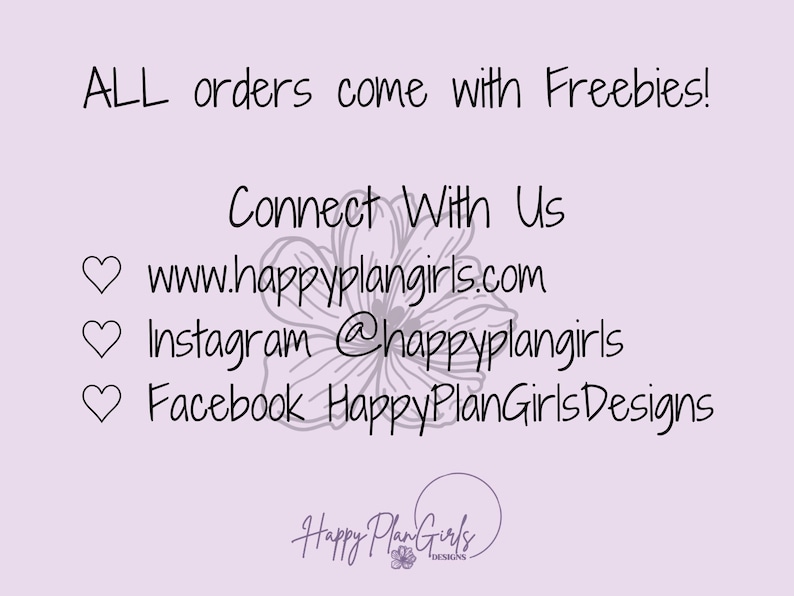 Connect with us 
@happyplangirls