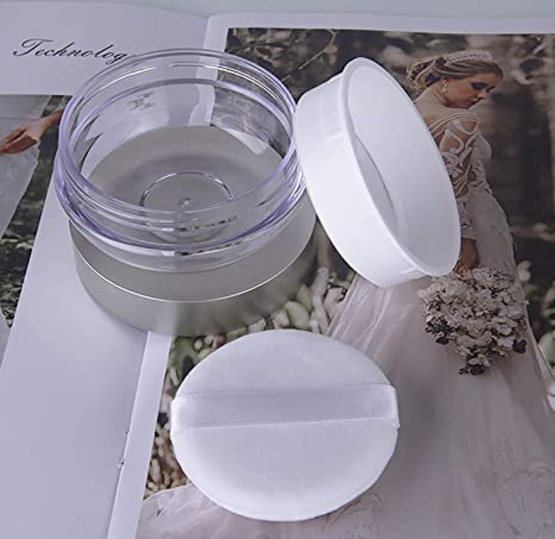 Powder Puff, Loose Powder Container, Body Powder Container Etsy