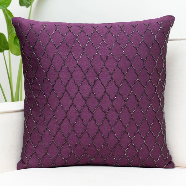 Plum Throw Pillow Etsy