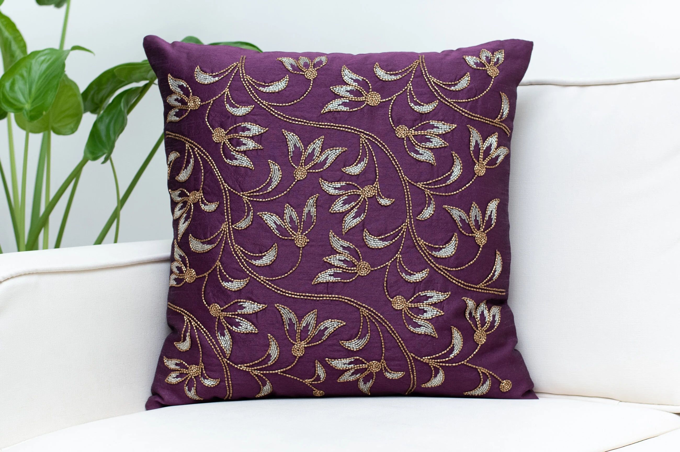 Plum pillows and throws hotsell