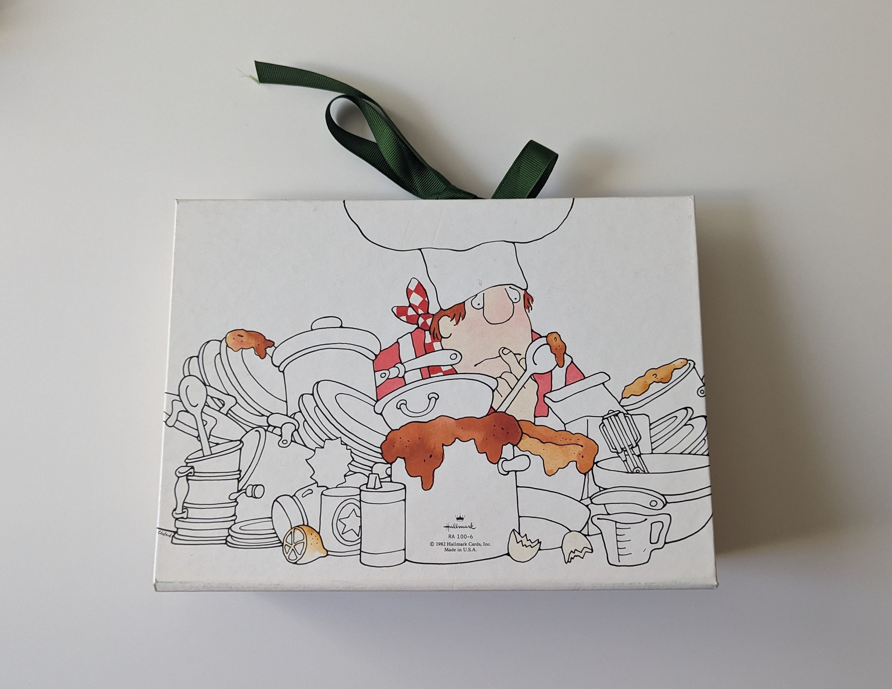 1982 Vintage Recipe Box / Hallmark / 1980s / Made in USA / Etsy