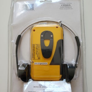Vintage Sealed Citizen X189 Portable AM/FM Radio With Headphones ...