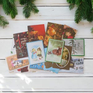 Cartes de Noël vintage des années 1970 / Fabriquées au Canada / Cartes vintage / 25 cartes assorties « Assortiment géant » Voeux et cadeaux Regal