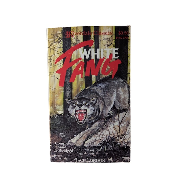 1990 'White Fang' Paperback / Jack London / Riverdale Classics