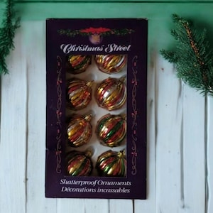 Vintage &#39;Christmas Street&#39; Christmas Ornaments / Hudson&#39;s bay / Vintage Christmas Ornaments / Tree ornaments