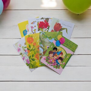 Cartes d'anniversaire des années 1970 « préférées de la famille » fabriquées au Canada / cartes vintage avec enveloppes / boîte originale, 8 cartes, cartes d'anniversaire vintage