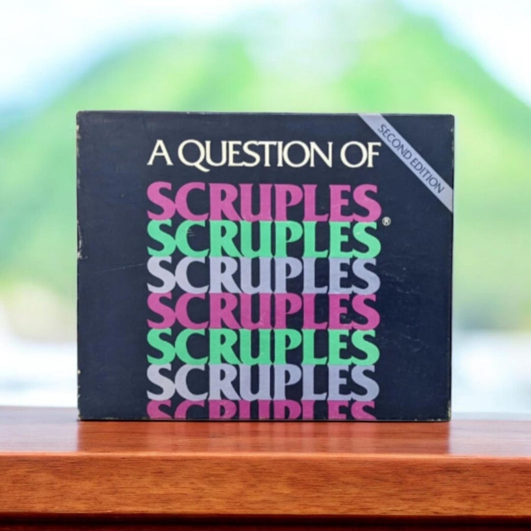 1986 'A Question of Scruples Board Game' Adult Party Game / Moral ...