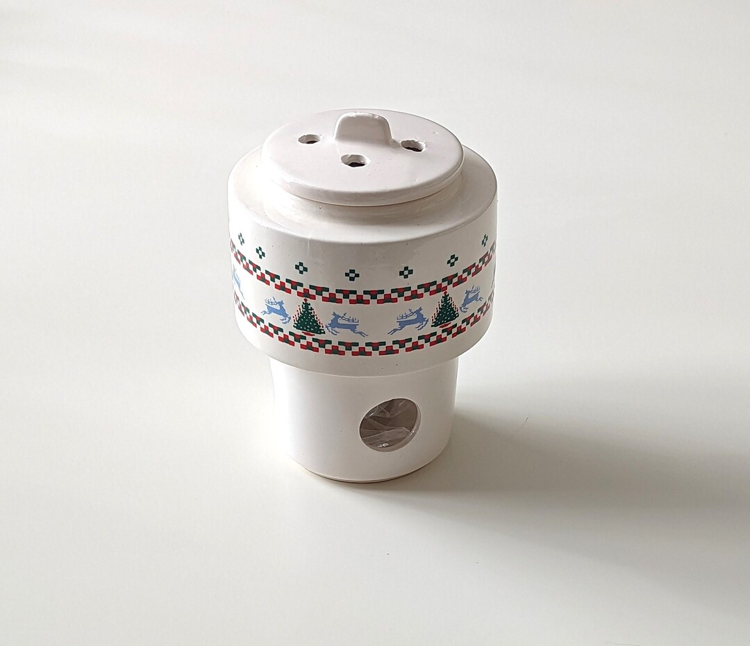 Vintage Christmas Ceramic Christmas Potpourri Holder / Warmer Etsy