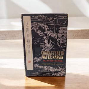 Jeu de cartes vintage / 2 jeux / Jeu de cartes Water margin / Cartes à jouer rétro /