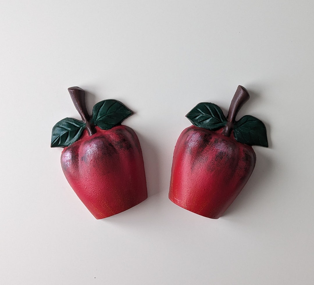 Vintage Apple Bookends / Cast Iron / Apple Bookends / Vintage / Door ...