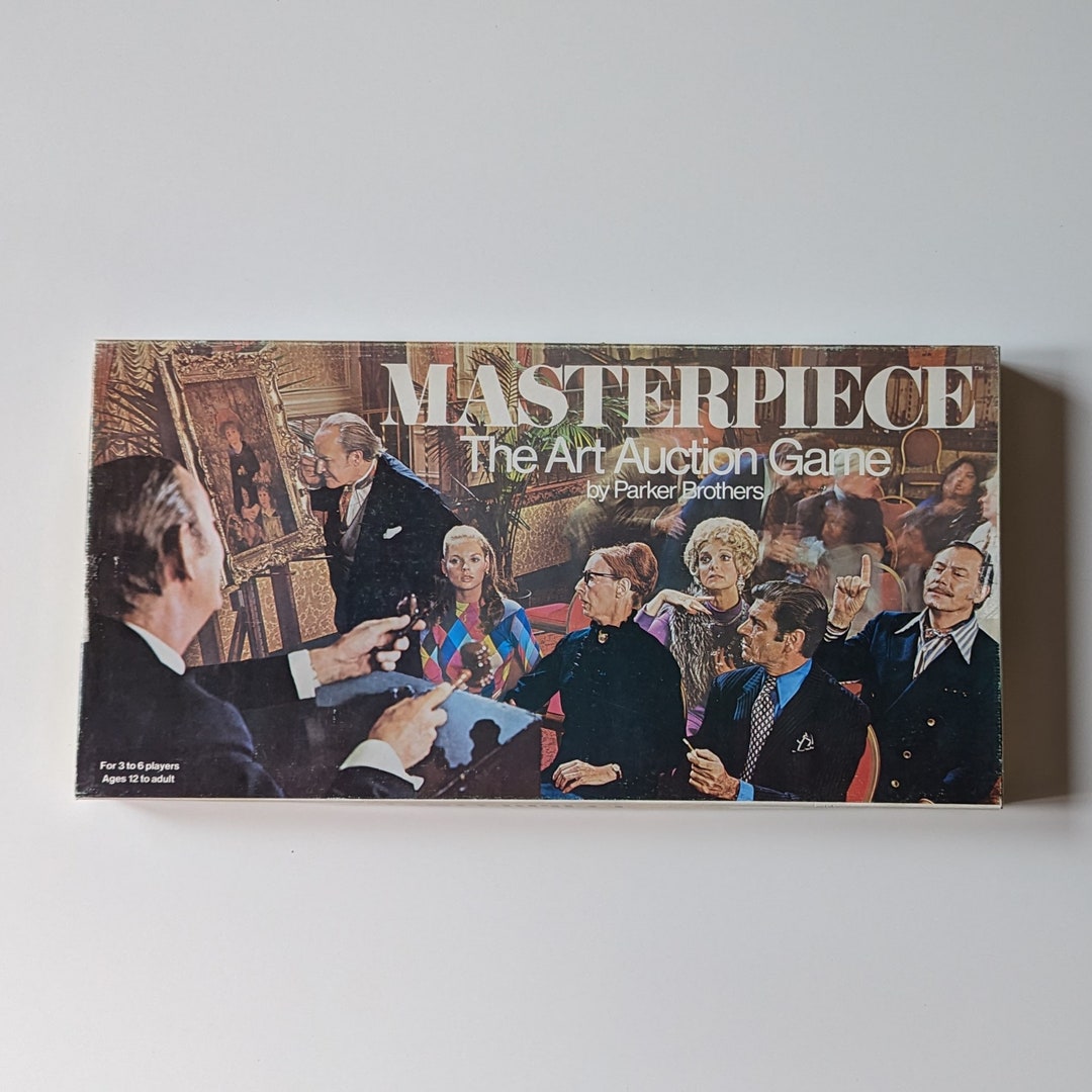 1970 Masterpiece Art Board Game / Auction Board Game / 1970