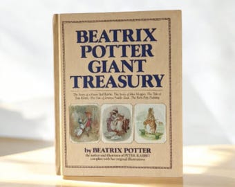 1984 Beatrix Potter Giant Treasury Children book / Beatrix Potter / Treasury / VTG book / 1980's / Baby Shower gift