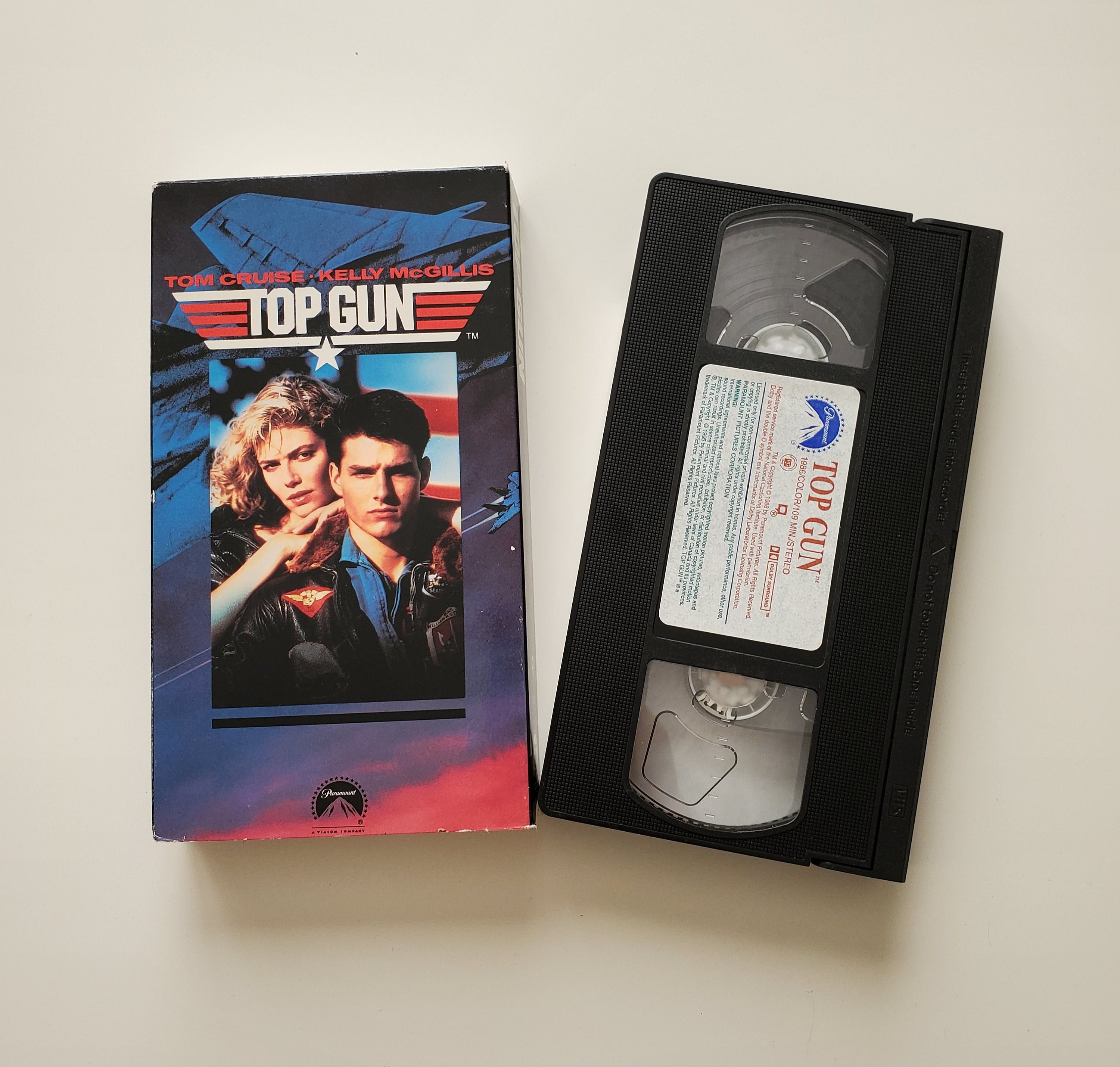 1986 Top Gun VHS / Tom Cruise / Vintage Movies / Iconic Movies Etsy