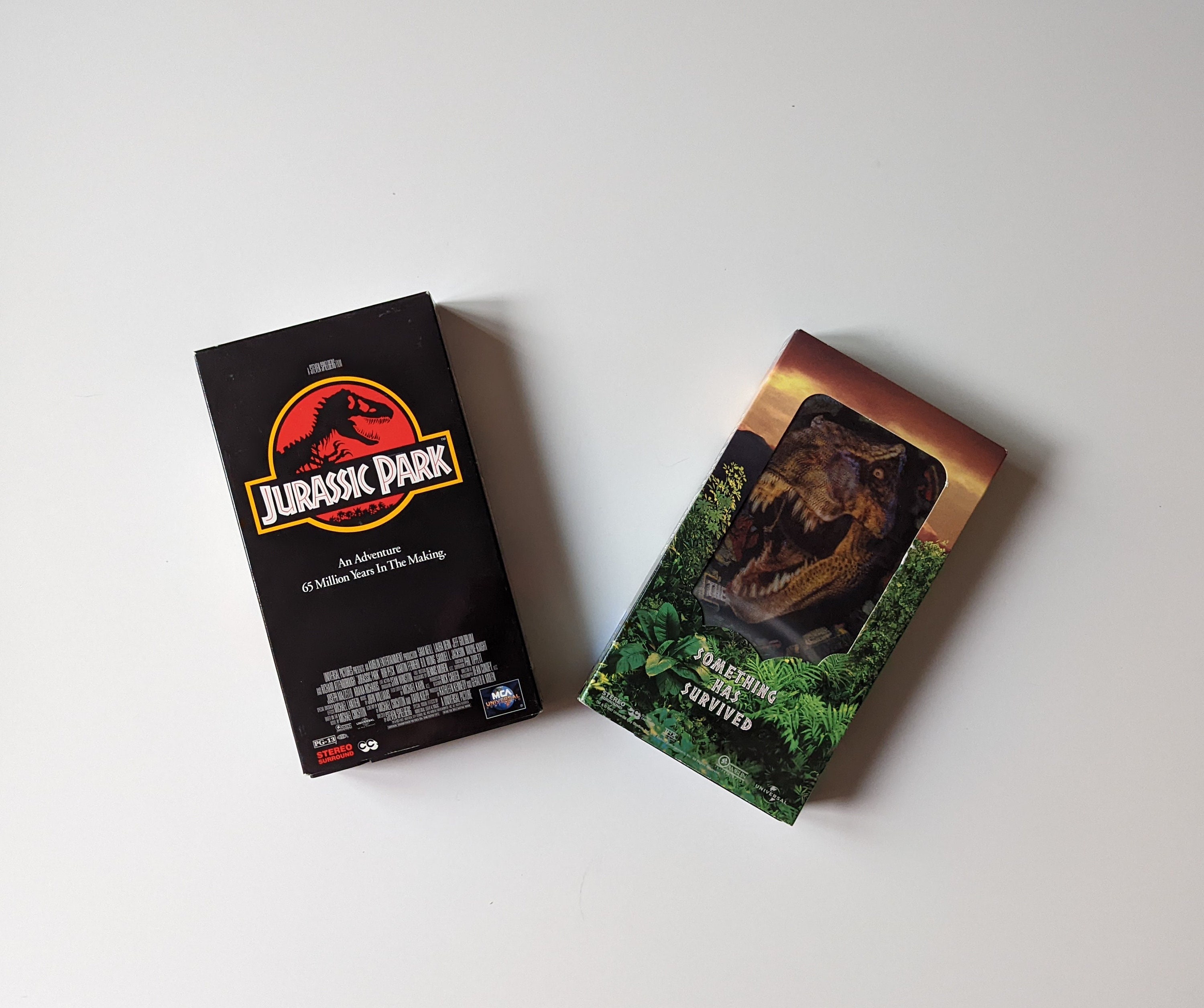 Set of 2 Jurassic Park VHS Tapes 1993 & 1997 Etsy Canada