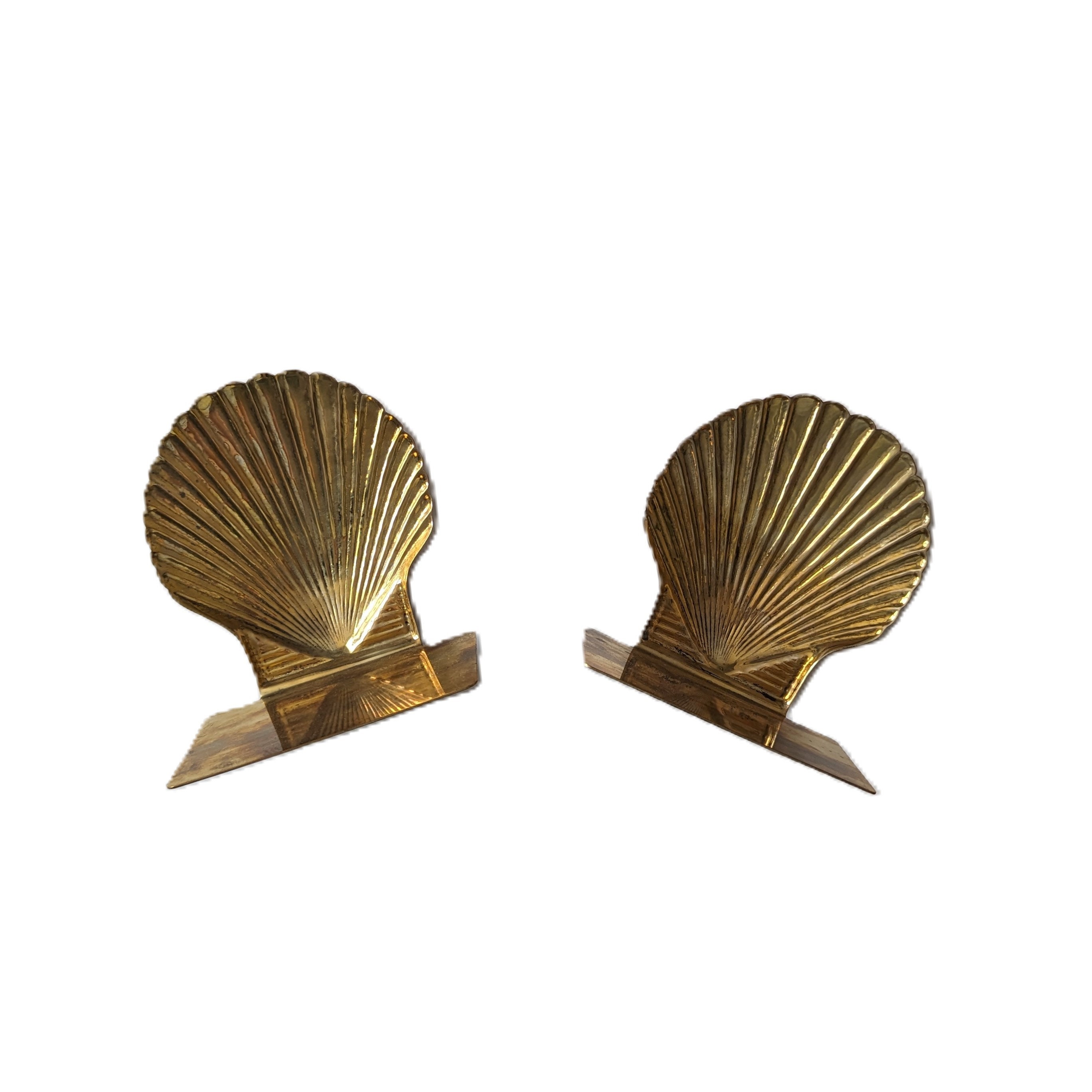 Gold Shell Bookends -  Singapore