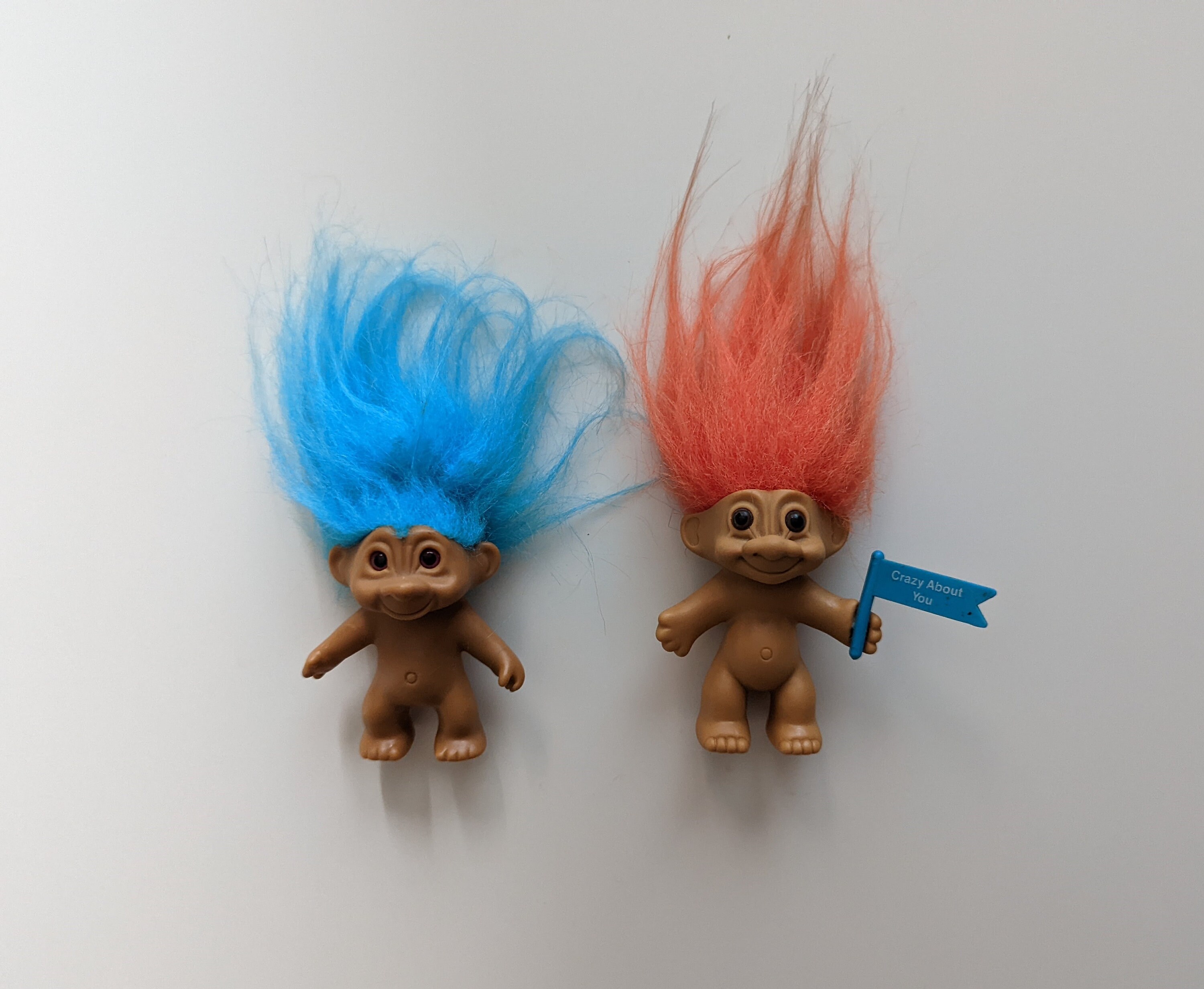 80s 90s Trolls Russ Crazy Hair Colourful Choose the One You LOVE 