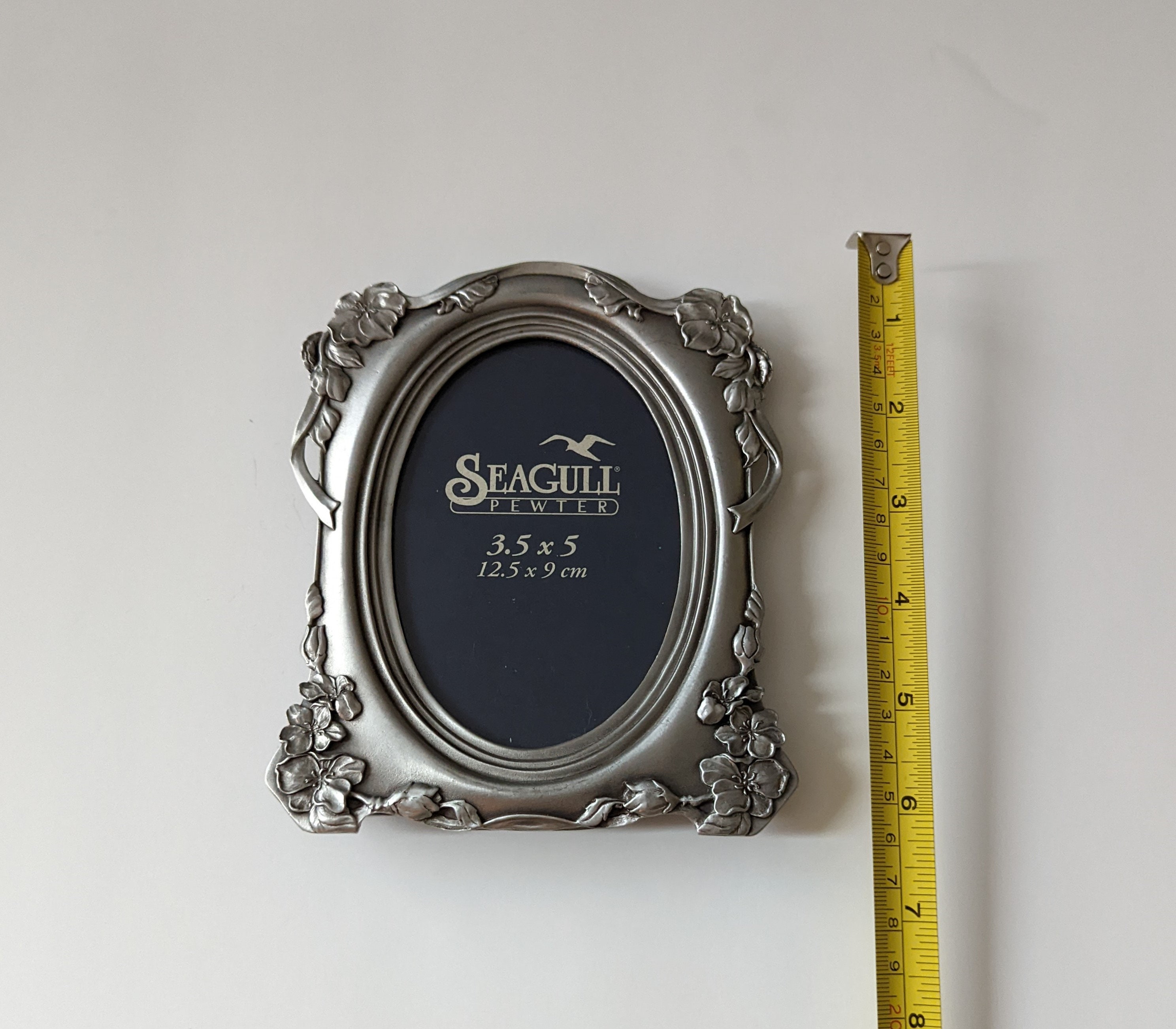 Rippled Pewter Small Photo Frame