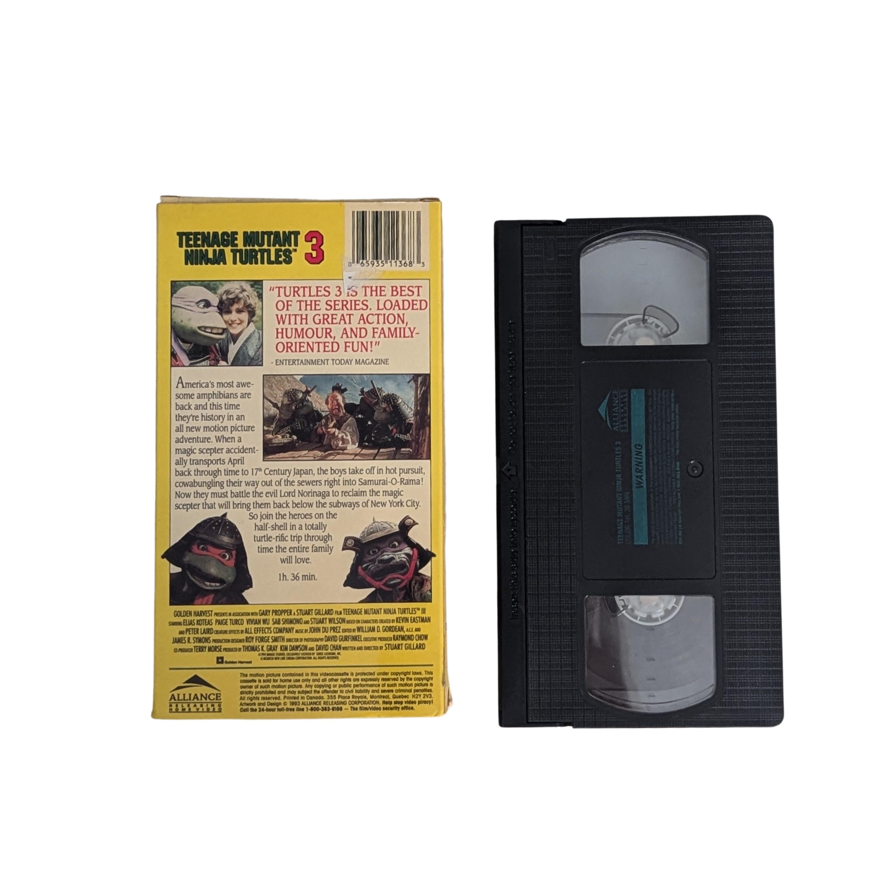Teenage Mutant Ninja Turtles 3 VHS - Etsy