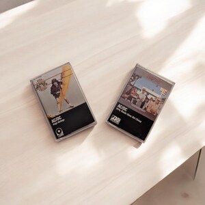Vintage ACDC Cassette Tape Set: High Voltage & Dirty Deeds