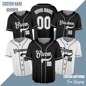 Groom & Groomsmen Jersey Shirts Custom Names And Numbers Jersey, Groomsmen Proposal, Bachelor Party Groomsmen Jersey, Best Man Groom Shirts
