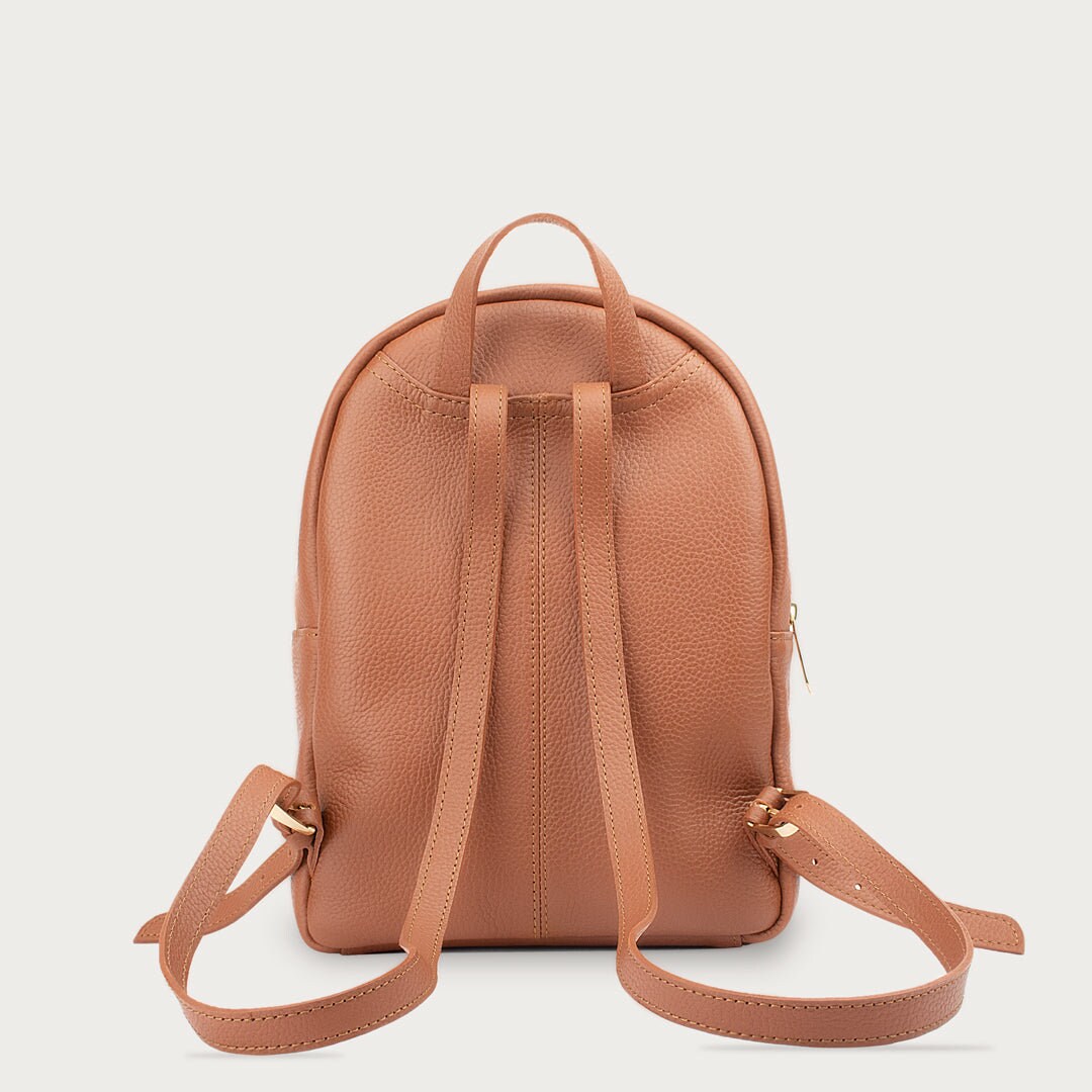 PERSONALIZED LEATHER BACKPACK for Ladies Compact and Stylish Women's