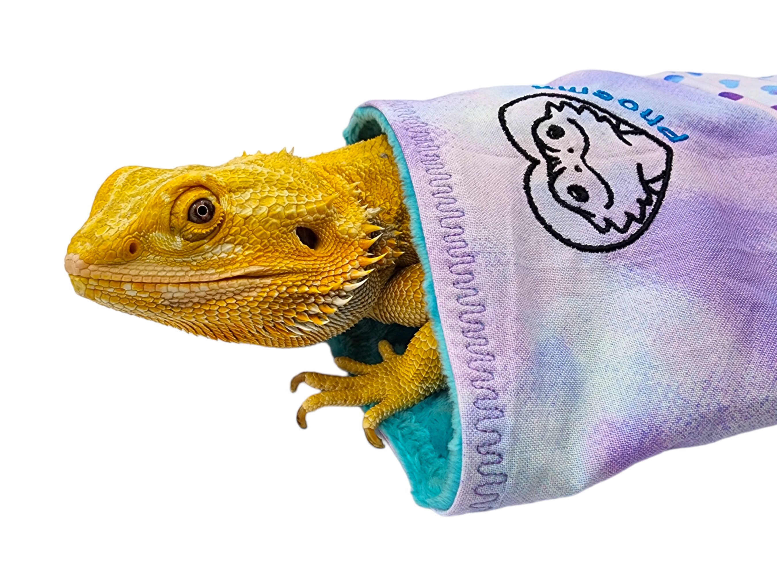Personalized Embroidered Bearded Dragon Blanket With a Etsy