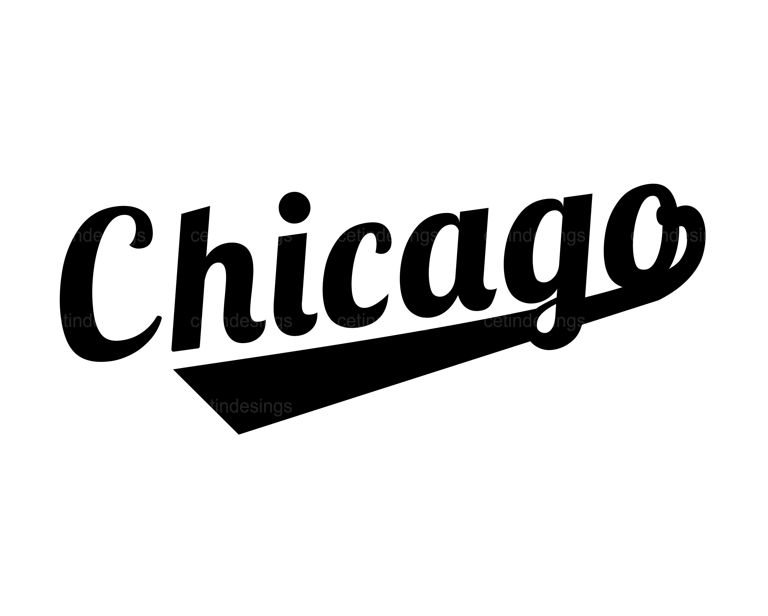 Chicago SVG Chicago PNG Chicago Script Cut File Chicago -  Denmark
