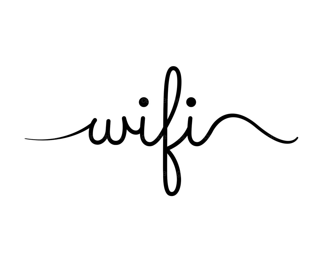 Wifi Svg | Wifi Sign Svg | Wifi Text Svg | Wifi Cut File - Etsy