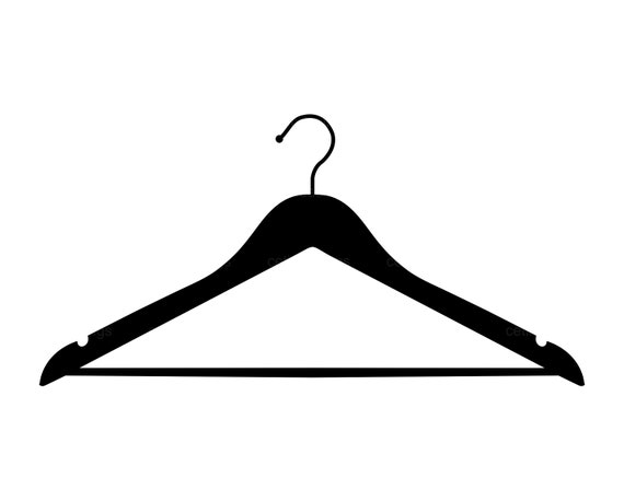 Clothes Hanger Svg, Coat Hanger Svg. Vector Cut File for Cricut,  Silhouette, Pdf Png Eps Dxf, Decal, Sticker, Vinyl 