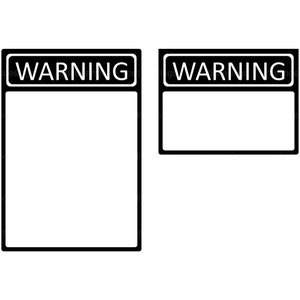 Warning Sign SVG, Blank Warning Sign Cricut Cut File
