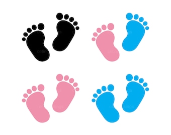 Baby Footprint svg,Baby feet svg,Instant Download,SVG, PNG, EPS, dxf, jpg digital download
