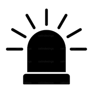 Sirene Licht Symbol svg, png, jpg, eps, pdf, Clipart, Vektor
