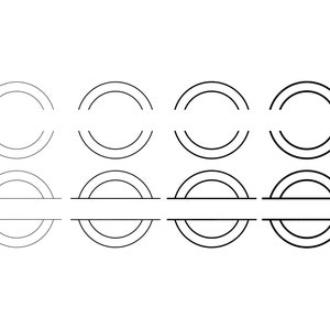 Double Circle Frame Svg,  Circle Cut File,  Circle Frames  Cricut, Round Frame Png