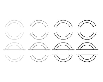 Double Circle Frame Svg,  Circle Cut File,  Circle Frames  Cricut, Round Frame Png